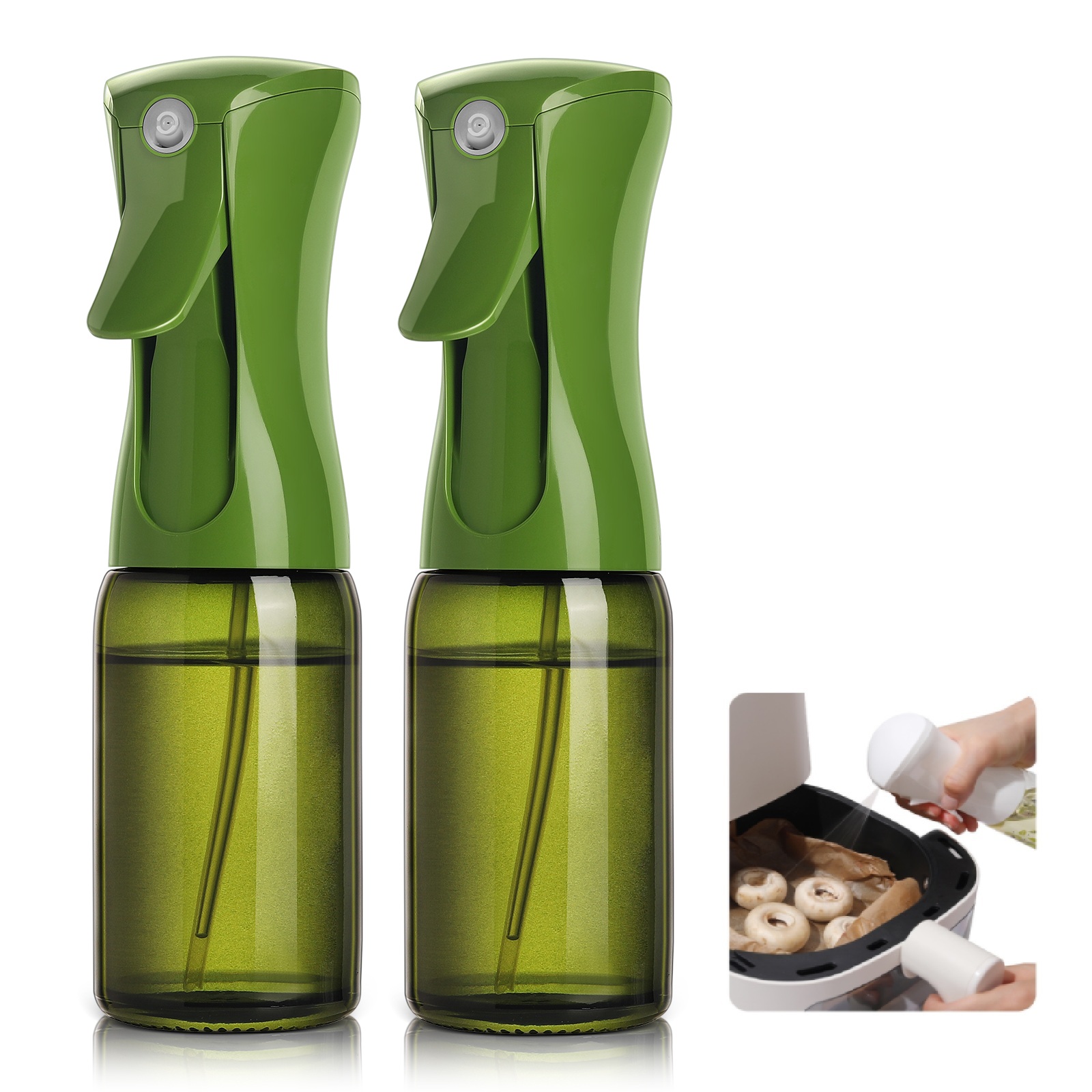 2本　ミスティフィ 新型オイルスプレー ガラス瓶 調理用 マイクロミストスプレー 料理用 高機能スプレー 業務用 ノンフライヤー オイルボトル オイルポット 代用 |  | 10