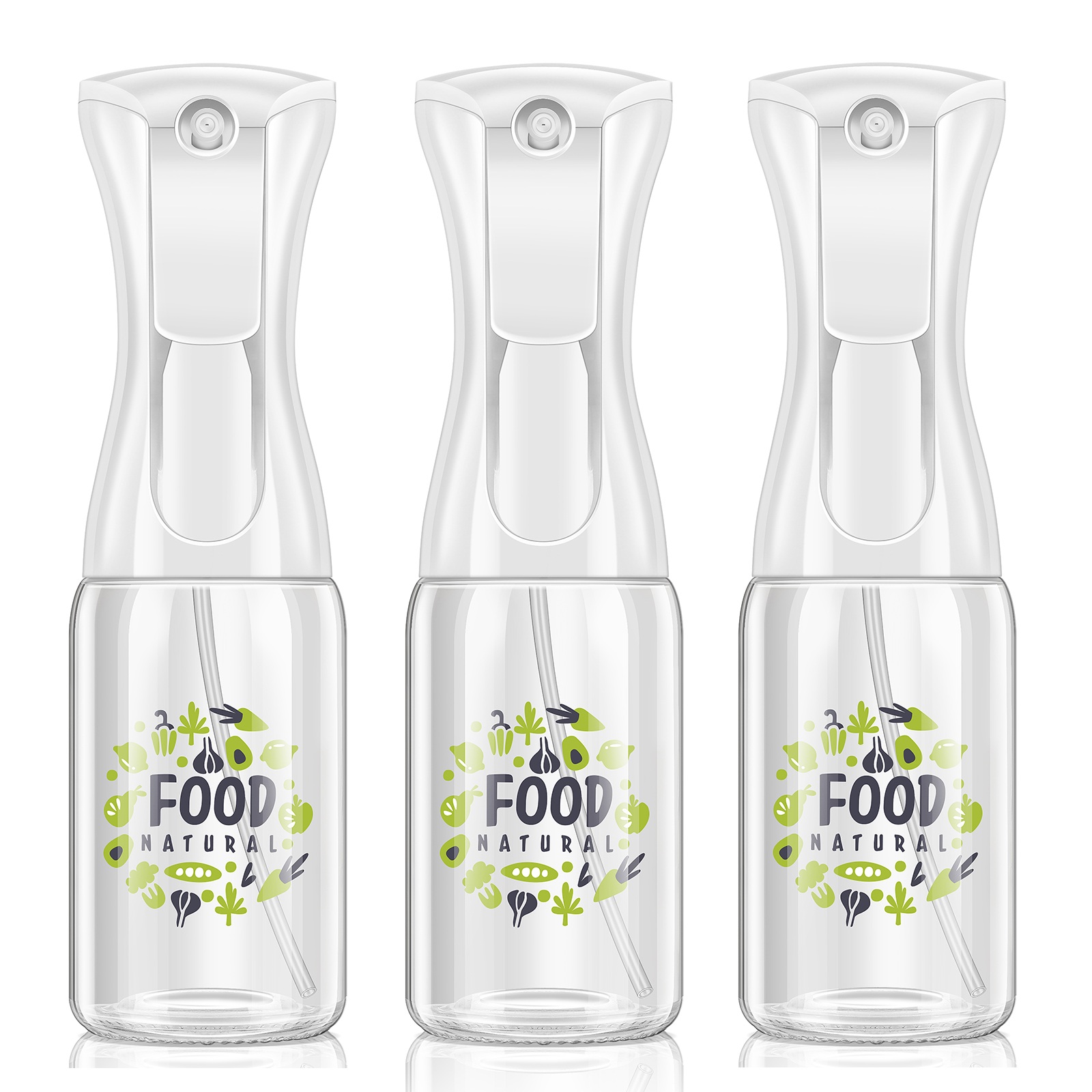 3本　ミスティフィ 新型オイルスプレー ガラス瓶 調理用 マイクロミストスプレー 料理用 高機能スプレー 業務用 ノンフライヤー オイルボトル オイルポット 代用 |  | 04