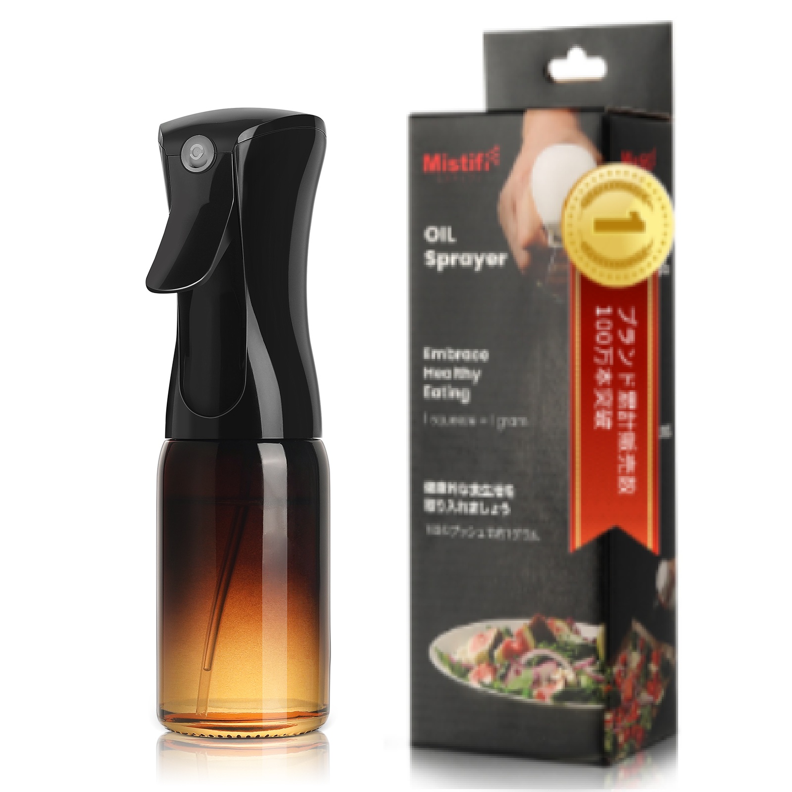 ミスティフィ 新型オイルスプレー ガラス瓶 調理用 マイクロミストスプレー 料理用 高機能スプレー 業務用 ノンフライヤー オイルボトル オイルポット 代用 |  | 06