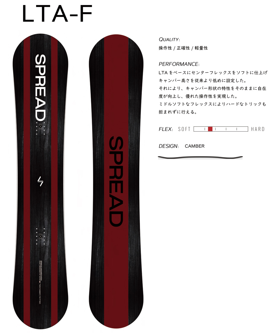 早期予約開始】25-26 SPREAD (スプレッド) LTA-F [CAMBER