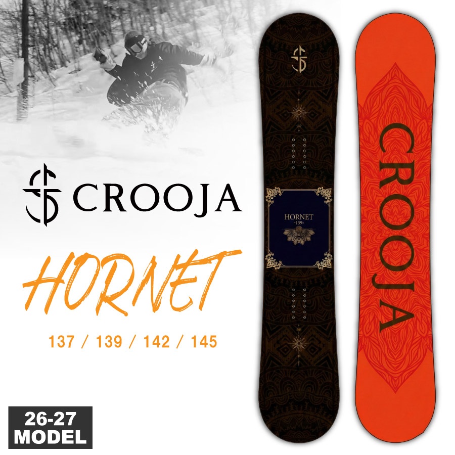 �y�����\����T����z 26-27 CROOJA HORNET (�N���[�W�� �z�[�l�b�g) [HYBRID CAMBER] (�n�C�u���b�g�L�����o�[)  �`���[���i�b�v�A�\�[���J�o�[�t��