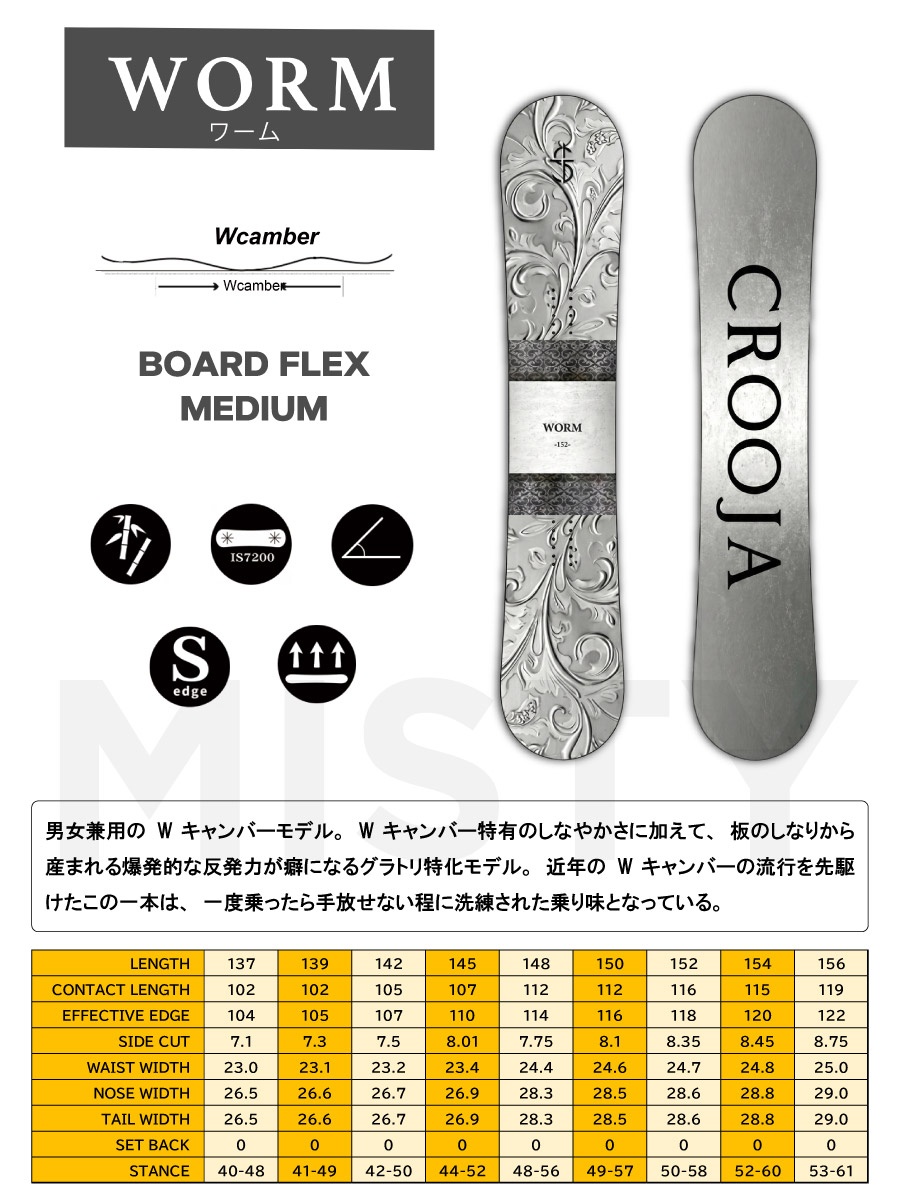 早期予約特典あり】 26-27 CROOJA WORM (クロージャ ワーム) [DOUBLE