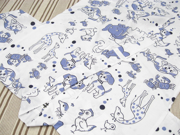 子供用浴衣　動物柄