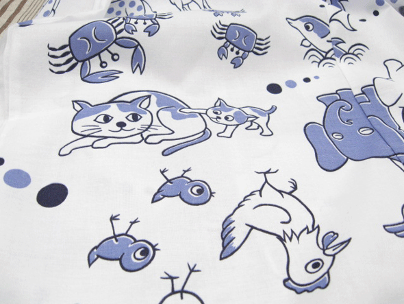 子供用浴衣　動物柄