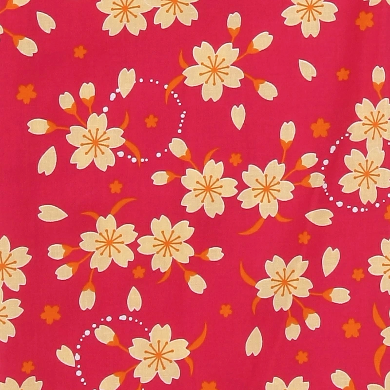 カラー仕立 子供浴衣（四本紐つき）小花ちらし柄