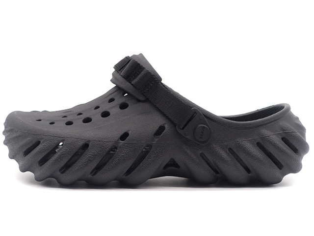 crocs ECHO CLOG BLACK (207937-001) : 207937-001 : mita sneakers 