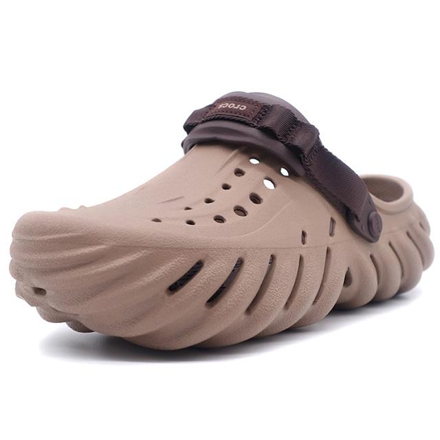 crocs　ECHO CLOG　LATTE (207937-2Q9)｜mita-sneakers