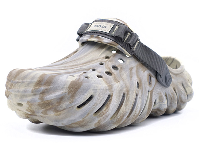 crocs　ECHO MARBLED CLOG　BONE/MULTI (208454-2Y3)｜mita-sneakers