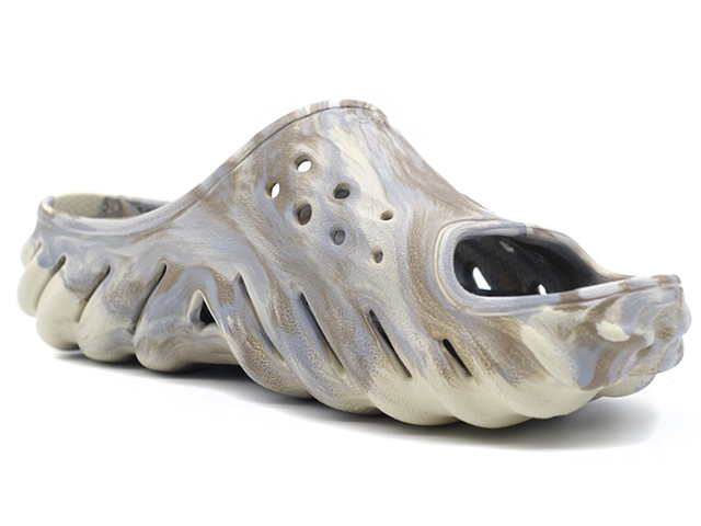 crocs　ECHO MARBLED SLIDE　BONE/MULTI (208467-2Y3)｜mita-sneakers｜05