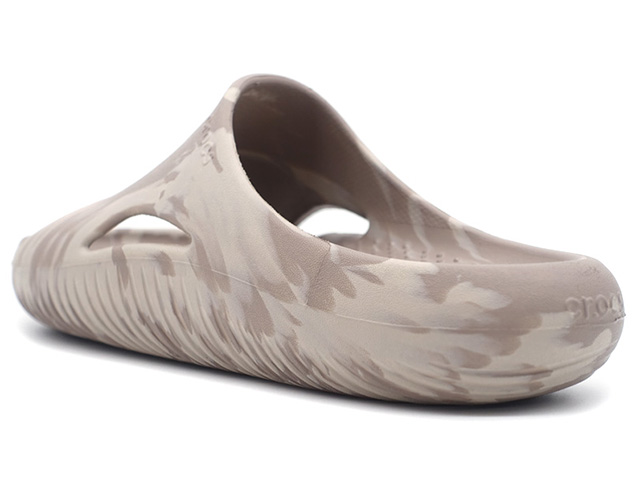 crocs　MELLOW MARBLED RECOVERY SLIDE　MUSHROOM/COBBLESTONE (208579-2V8)｜mita-sneakers｜02