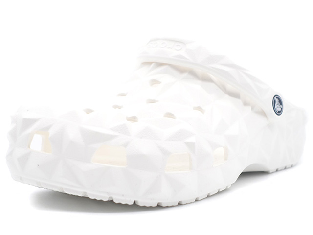 crocs　CLASSIC GEOMETRIC CLOG　WHITE (209563-100)｜mita-sneakers