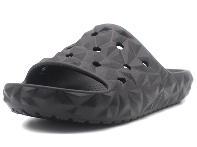 crocs　CLASSIC GEOMETRIC SLIDE　BLACK (209608-001)｜mita-sneakers