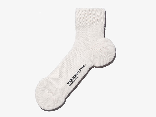 MARQUEE PLAYER　HYBRID RIB SOCKS SS "Made in JAPAN"　IVORY WHITE (9026)｜mita-sneakers