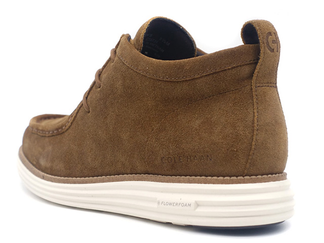 COLE HAAN　ORIGINALGRAND MOC TOE CHUKKA　OILY BROWN SUEDE/CH NATURAL/IVORY WR (C38734)｜mita-sneakers｜02