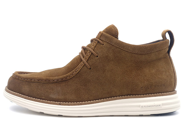 COLE HAAN　ORIGINALGRAND MOC TOE CHUKKA　OILY BROWN SUEDE/CH NATURAL/IVORY WR (C38734)｜mita-sneakers｜03