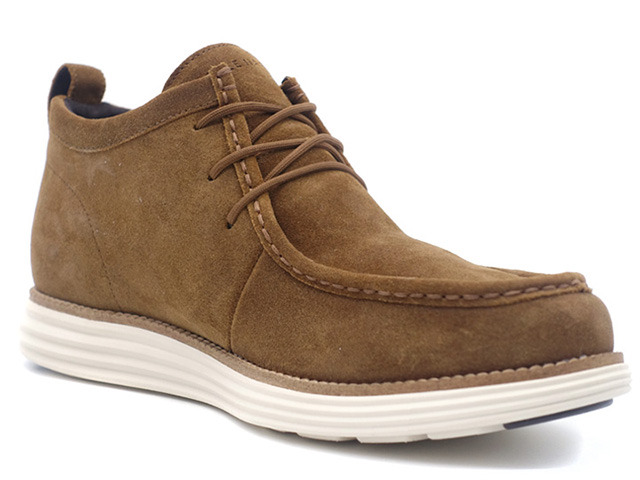 COLE HAAN　ORIGINALGRAND MOC TOE CHUKKA　OILY BROWN SUEDE/CH NATURAL/IVORY WR (C38734)｜mita-sneakers｜05