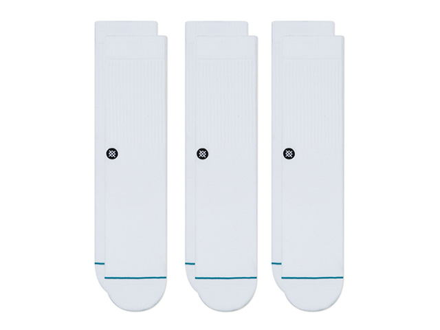 STANCE　ICON 3 PACK　WHITE (M556D18ICP#WHT)｜mita-sneakers