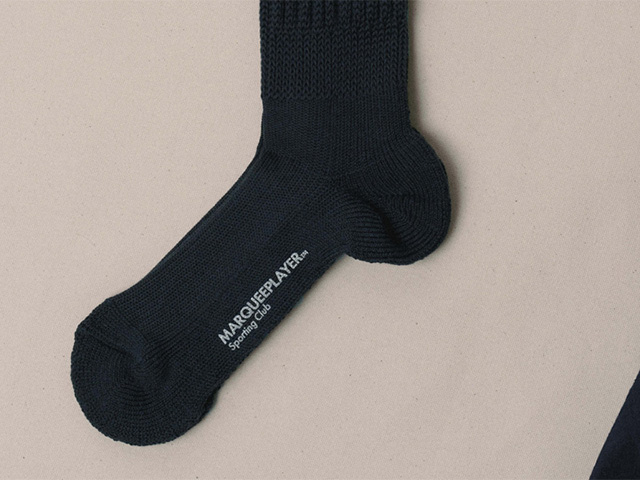 MARQUEE PLAYER　HYBRID RIB SOCKS "Made in JAPAN"　CHARCOAL (MARQUEE-PLAYER31)｜mita-sneakers｜03