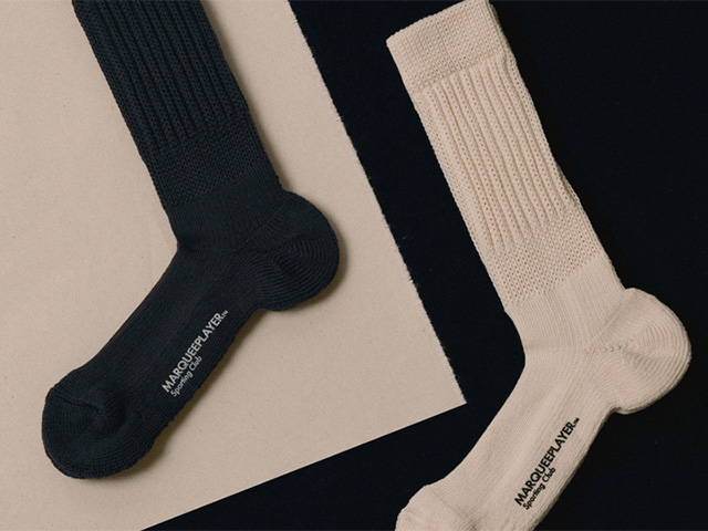 MARQUEE PLAYER　HYBRID RIB SOCKS "Made in JAPAN"　CHARCOAL (MARQUEE-PLAYER31)｜mita-sneakers｜05