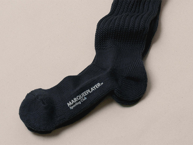 MARQUEE PLAYER　HYBRID RIB SOCKS HI "Made in JAPAN"　CHARCOAL (MARQUEE-PLAYER33)｜mita-sneakers｜03