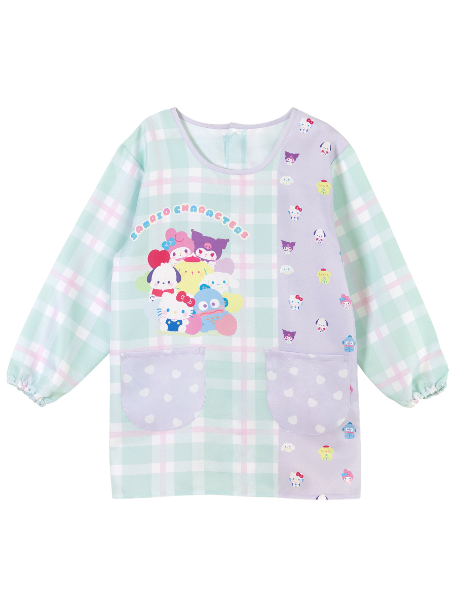 【新品未使用】キャラクターエプロン サンリオ メール便送料無料】エプロン スモック 保育士 キャラクター プリント