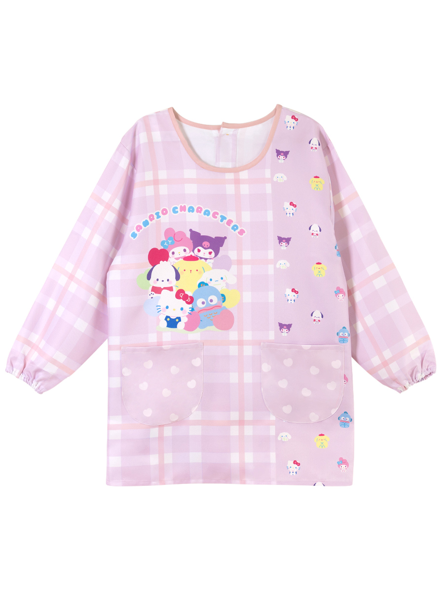 メール便送料無料】エプロン スモック 保育士 キャラクター プリント