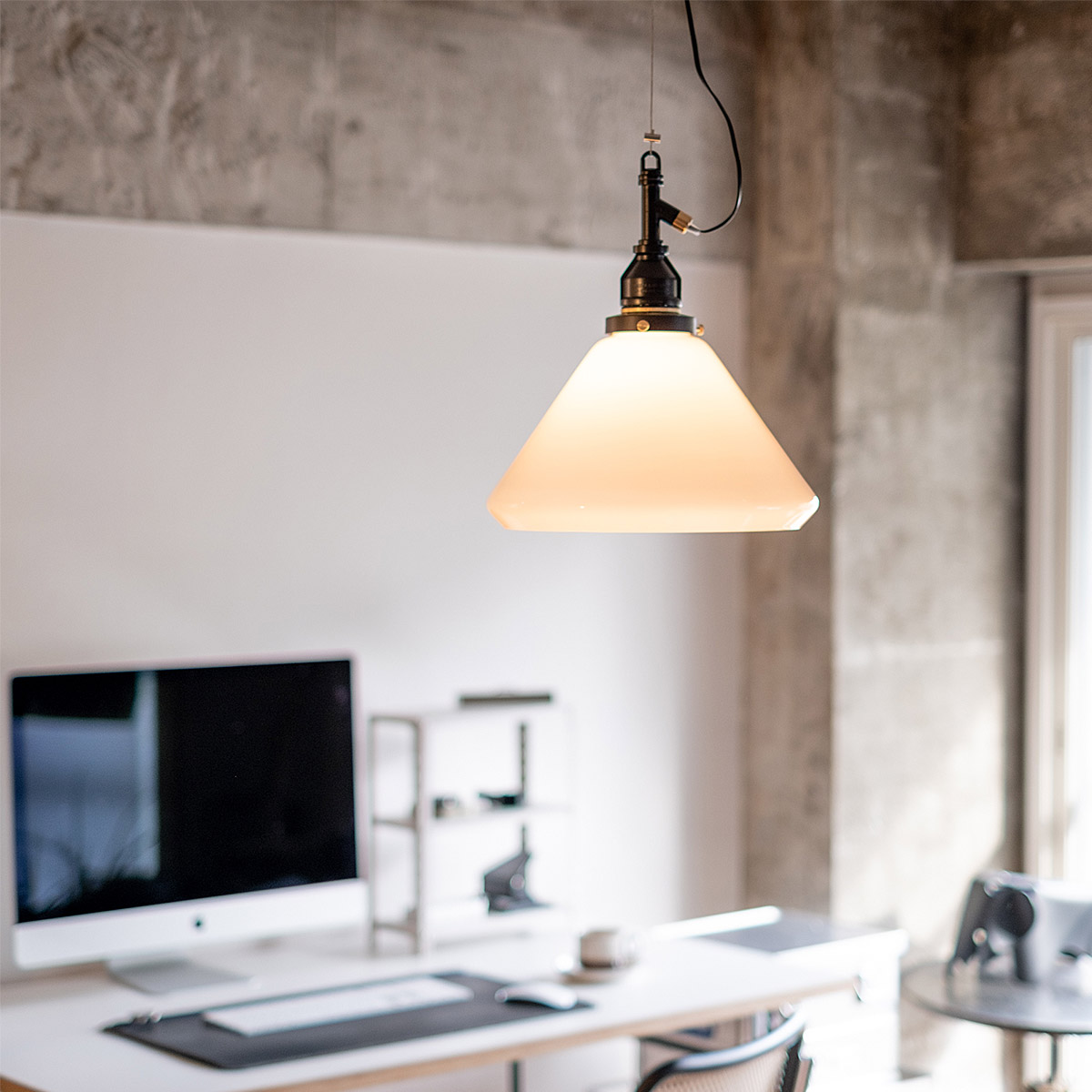 AMP GLASS LAMP LARGE WIRE アンパサンド ガラスランプ ラージ