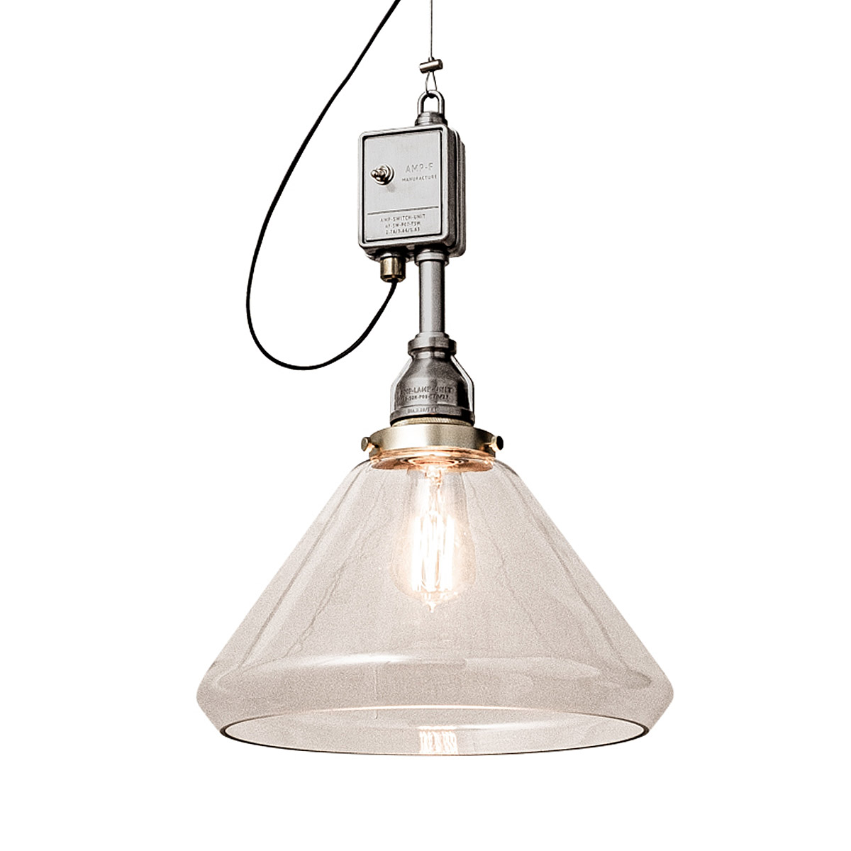 AMP GLASS LAMP LARGE SWITCH アンパサンド ガラスランプ ラージ
