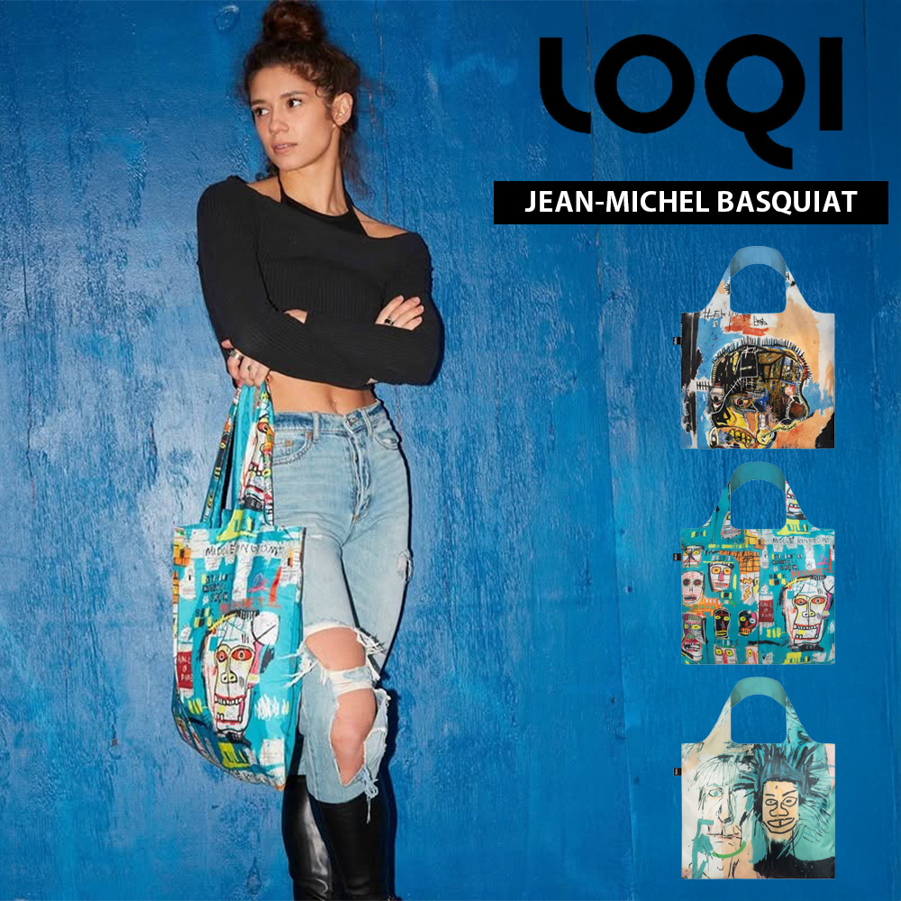 LOQI（ローキー） エコバッグ JEAN-MICHEL BASQUIAT ジャン-ミッシェル・バスキア Recycled Bag