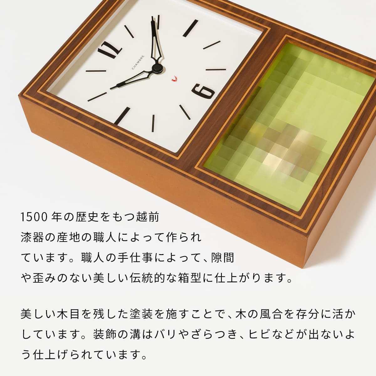 振り子時計 GLASS PENDULUM CLOCK CLASSIC 【WALNUT】 : ミタストア