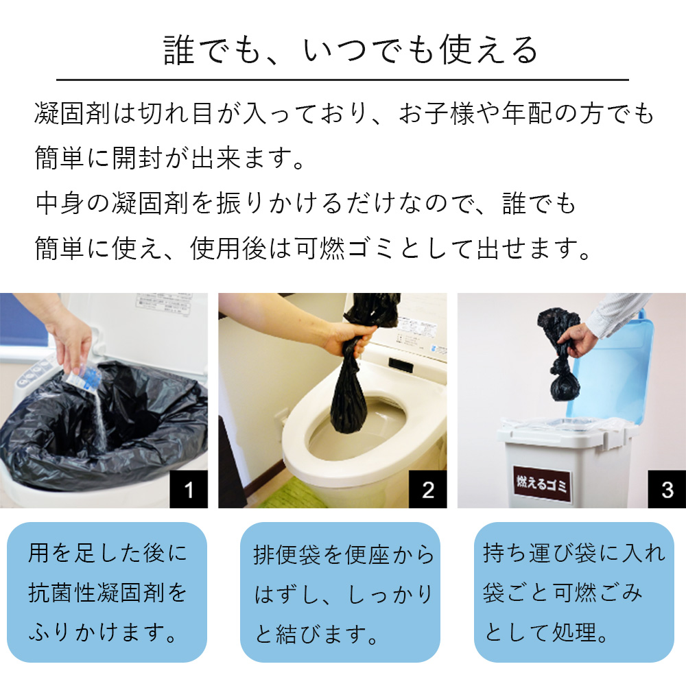 Mylet マイレット 災害用トイレセット P300 【5回分×60パック】_4