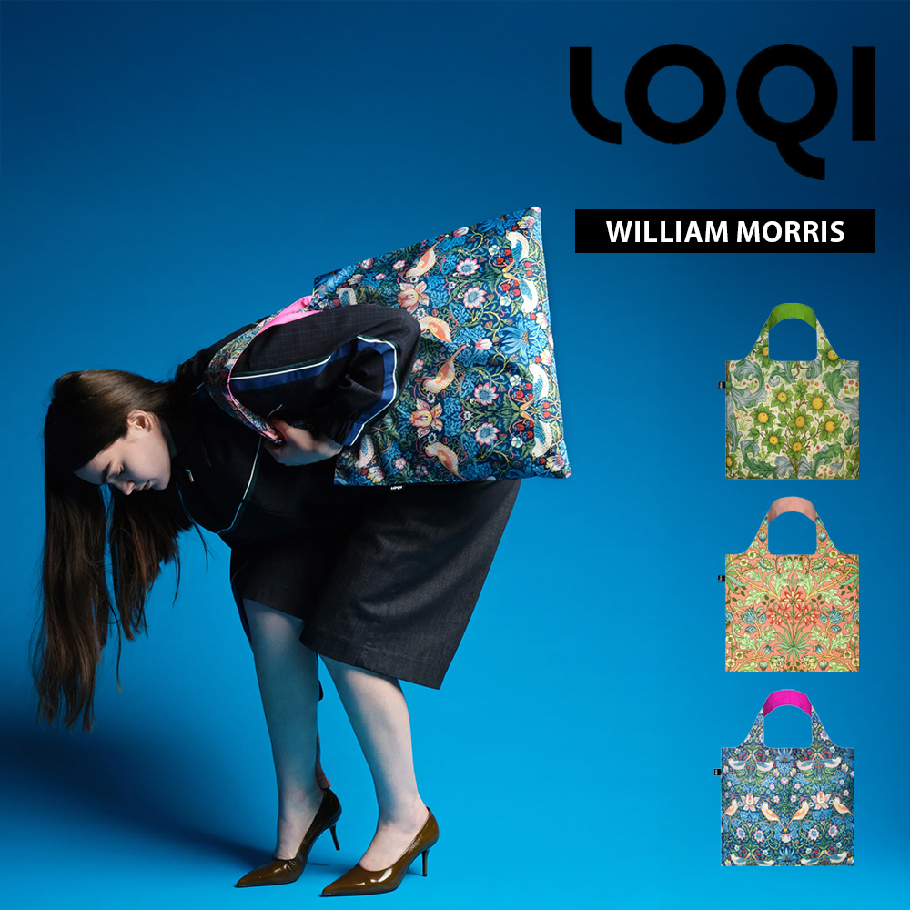 LOQI（ローキー） エコバッグ WILLIAM MORRIS ウィリアム・モリス Recycled Bag