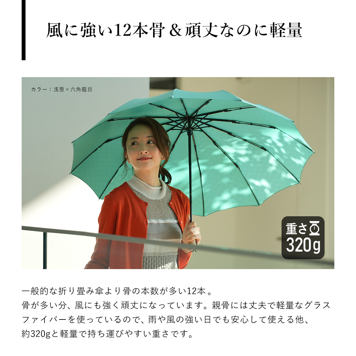 mabu（マブ） 12本骨 折りたたみ傘 江戸 晴雨兼用 日傘 雨傘