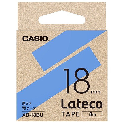 カシオ ラテコ 詰め替え用テープ 18mm 黒文字/テープは10色から選択可能｜mitastore｜09