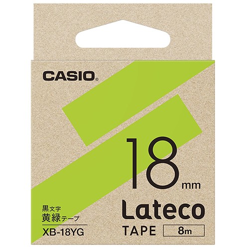 カシオ ラテコ 詰め替え用テープ 18mm 黒文字/テープは10色から選択可能｜mitastore｜11