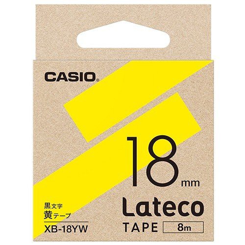 カシオ ラテコ 詰め替え用テープ 18mm 黒文字/テープは10色から選択可能｜mitastore｜04