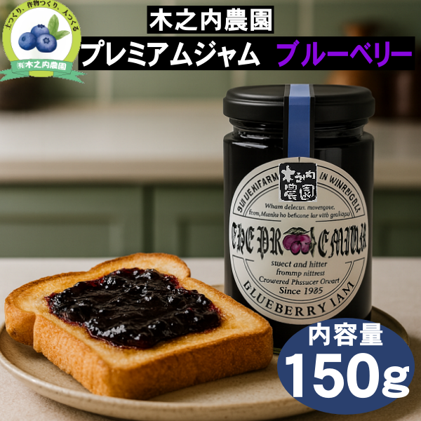 木之内農園プレミアムブルーベリージャム