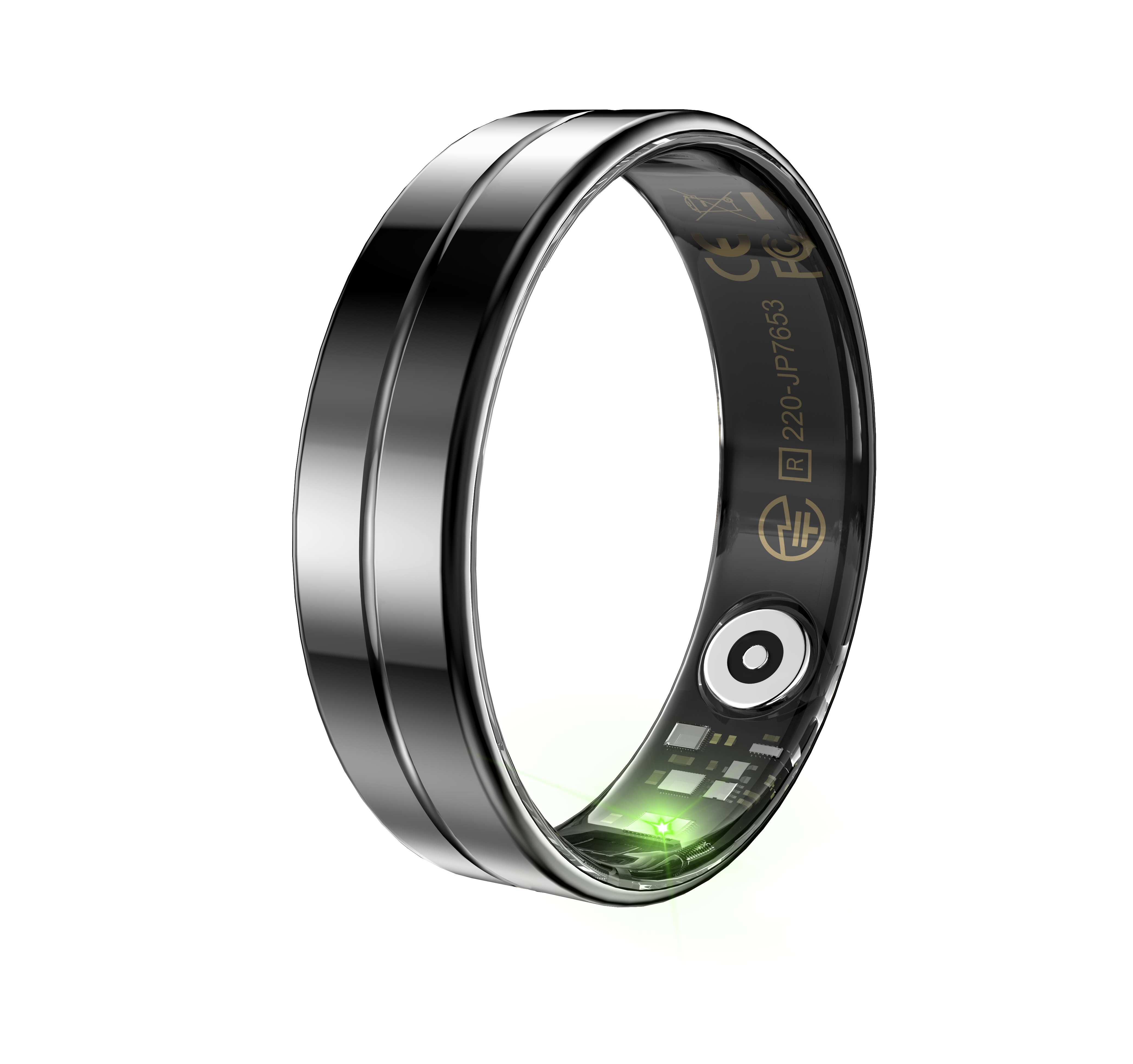 【充電タンク付き】スマートリング 健康管理 日本製センサー心拍数 血中酸素 歩数計 睡眠 実用的 IP68M防水 Android/iPhone対応 全5サイズ プレゼント |  | 01