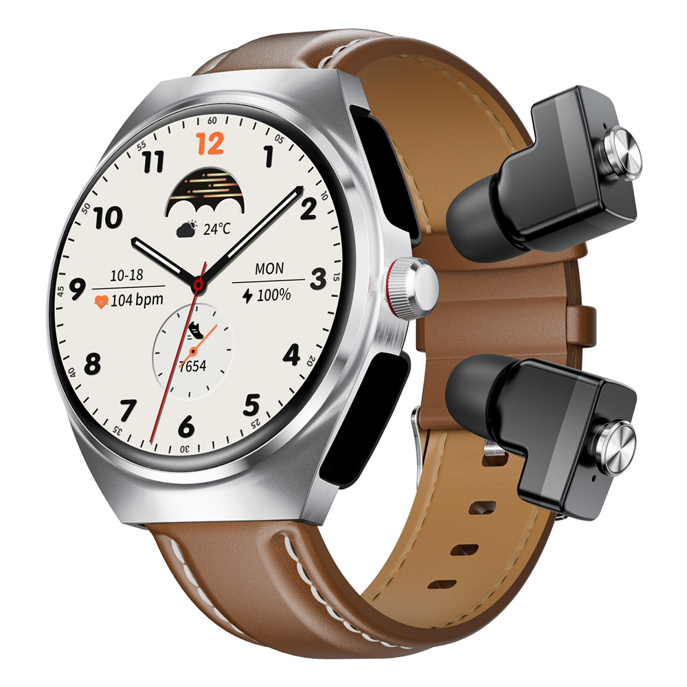 【TWS BLEヘッドセット】スマートウォッチ 日本製センサー 通話機能 血圧 血中酸素 心拍数 健康測定メンズ レディース 大画面 高精度 検測 防水 敬老の日 日本語 |  | 02