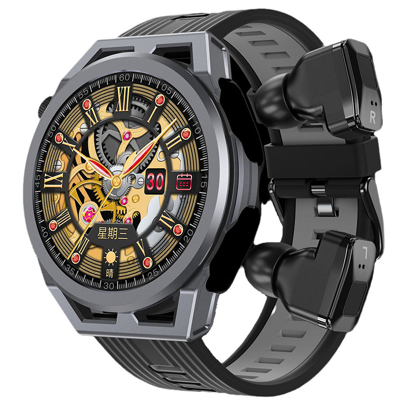 【TWS BLEヘッドセット】スマートウォッチ 日本製センサー 通話機能 血圧 血中酸素 心拍数 健康測定メンズ レディース 大画面 高精度 検測 防水 敬老の日 日本語 |  | 02