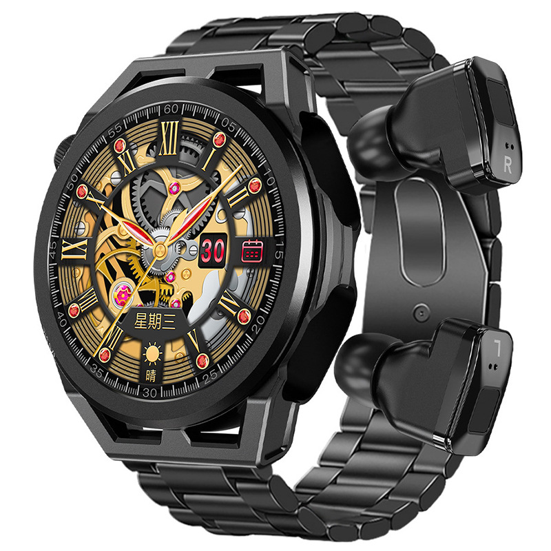 【TWS BLEヘッドセット】スマートウォッチ 日本製センサー 通話機能 血圧 血中酸素 心拍数 健康測定メンズ レディース 大画面 高精度 検測 防水 敬老の日 日本語 |  | 03