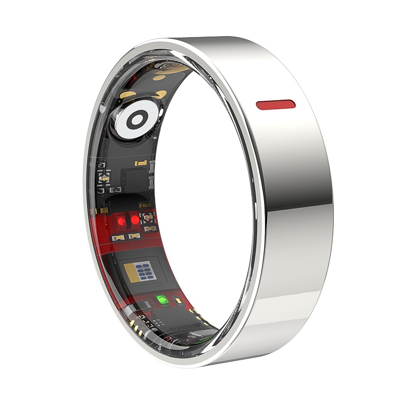 【血液成分機能付き】スマートリング 健康管理 日本製センサー心拍数 血中酸素 睡眠 実用的 血圧測定 IP68M防水 Android/iPhone対応 全7サイズ |  | 02