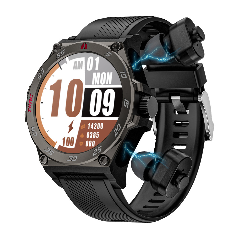 【TWS BLEヘッドセット】スマートウォッチ 日本製センサー 通話機能 血圧 血中酸素 心拍数 健康測定メンズ レディース 大画面 高精度 検測 防水 敬老の日 日本語 |  | 01