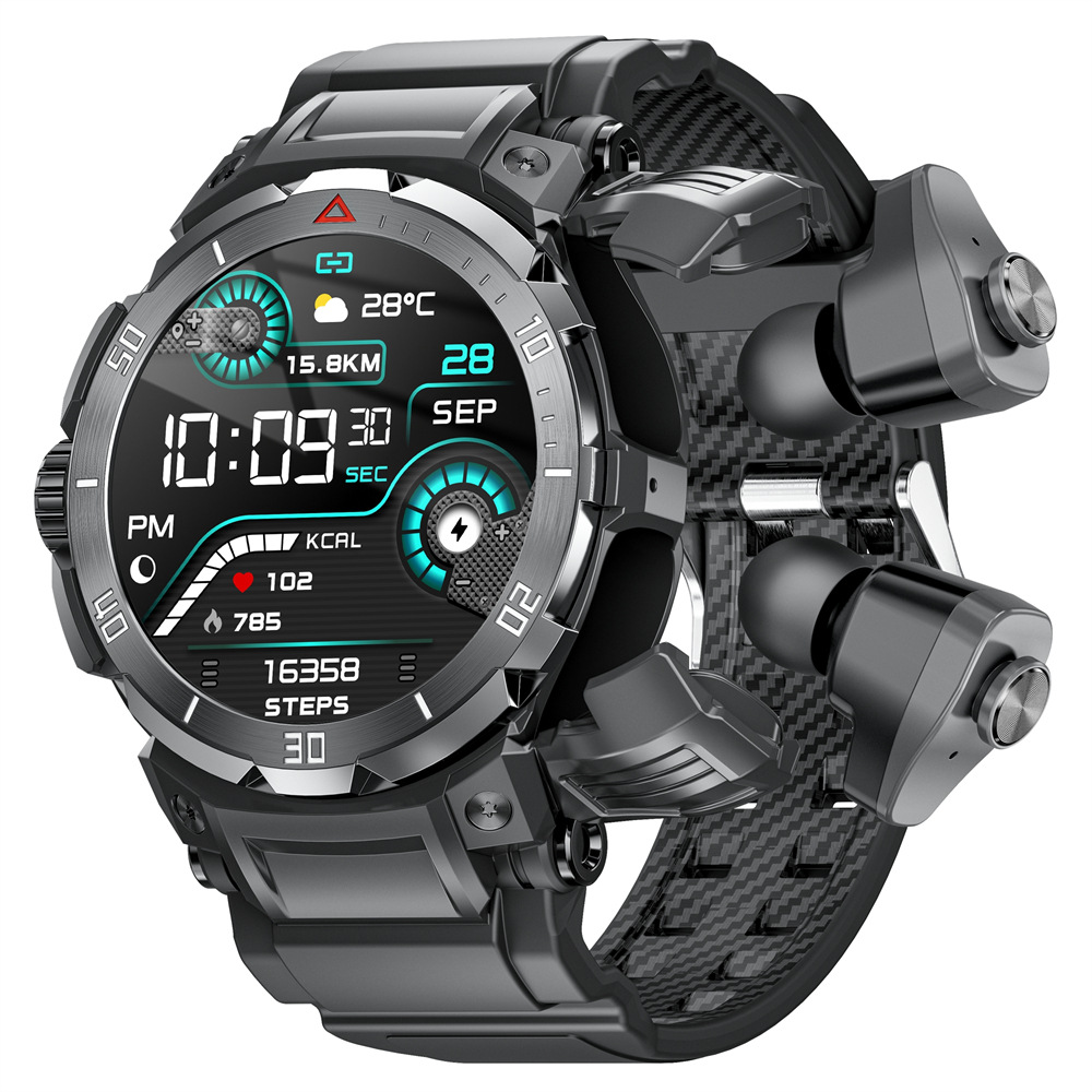 【TWS BLEヘッドセット】スマートウォッチ 日本製センサー 通話機能 血圧 血中酸素 心拍数 健康測定メンズ レディース 大画面 高精度 検測 防水 敬老の日 日本語 |  | 01