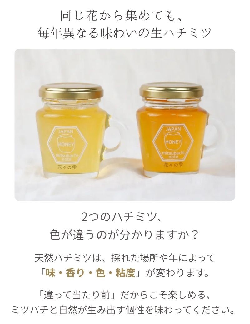はちみつ 国産 蜂蜜 ハチミツ 純粋 非加熱 花々の雫 チューブタイプ