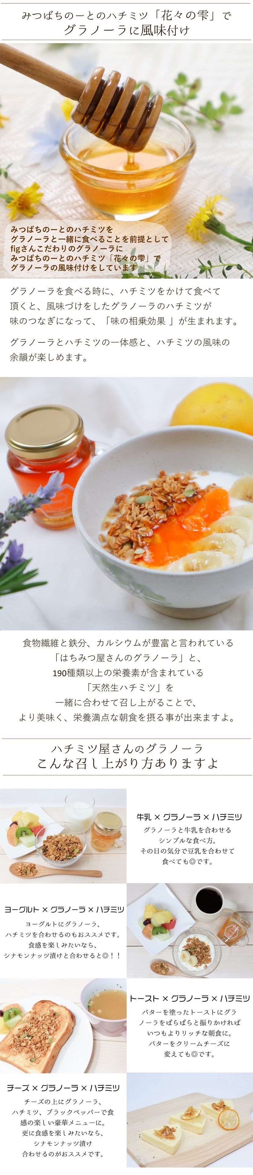 ハチミツ屋さんのグラノーラ