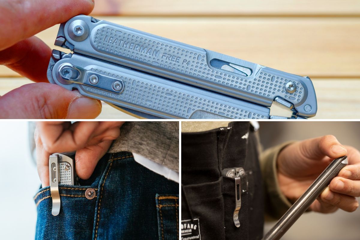 LEATHERMAN（レザーマン） FREE用 ポケットクリップ＆ランヤードリング