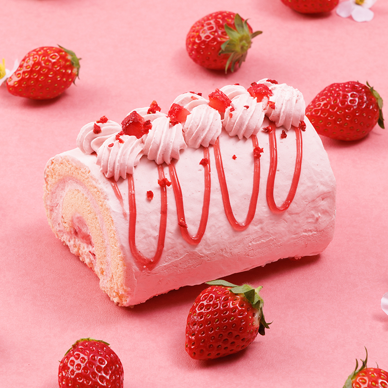 ロールケーキ フルーツケーキ ギフト スイーツ 苺 ストロベリー 12cm