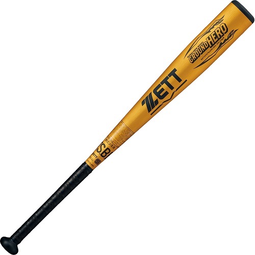 ゼット ZETT 軟式ジュニア アルミバット グランドヒーロー 76cm 510g 野球 ジュニアバット BAT74476-8200｜mitsuhashi