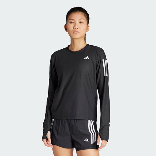 adidas ランニングシャツ、ランシャツ（袖タイプ：長袖